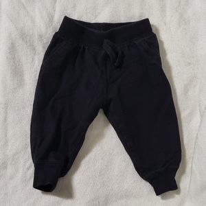 The Children's Place Babies Elasticized Black Joggers Pants Size 3-6M